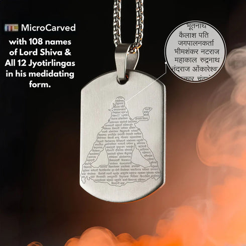 Mahadev Engraved Necklace